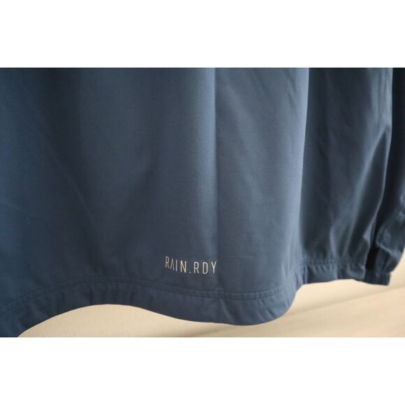 Adidas HN4129 Men's Sz XL Crew Navy Blue RAIN.RDY 1/2 Zip Golf Rain Jacket - Picture 7 of 10